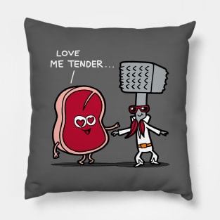 Funny Cute Elvis Relationship Retro Vintage Relationship Love Cartoon Pillow