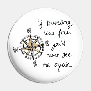 If Traveling Was Free Pin