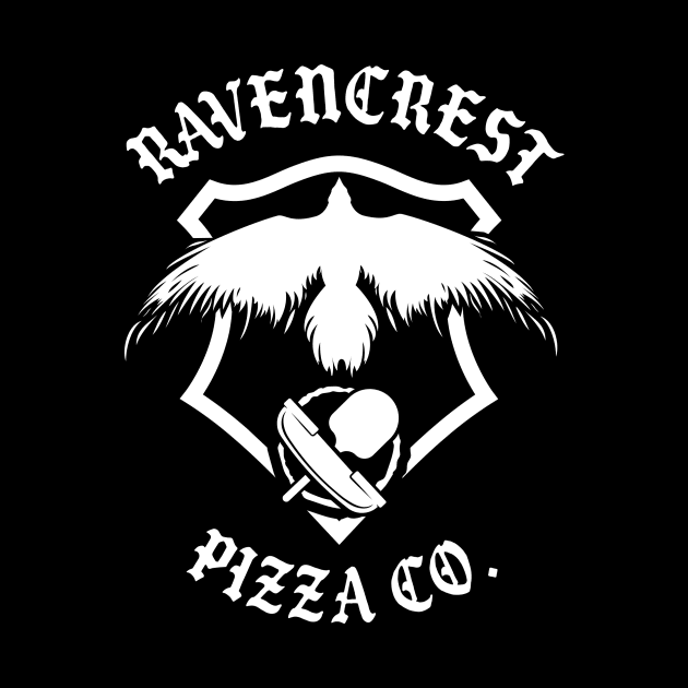 Ravencrest Logo White by Ravencrest Pizza Company