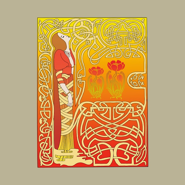 Celtic Girl (Orange) by Soth Studio