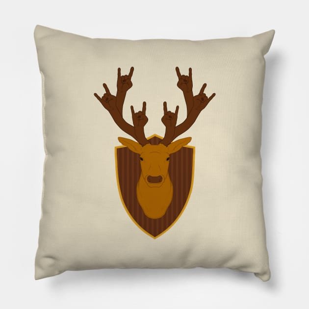 Rock Stag Pillow by Woah_Jonny