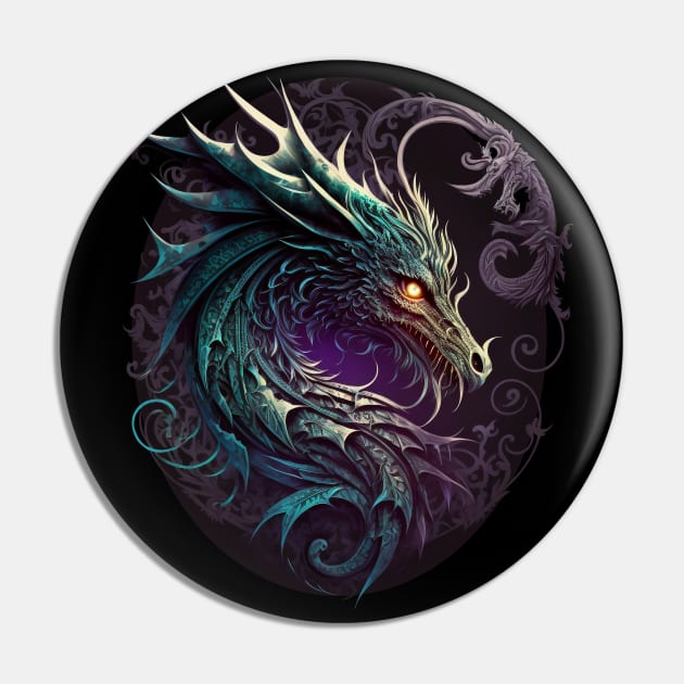 The Mythological Dragon Pin by Bondoboxy