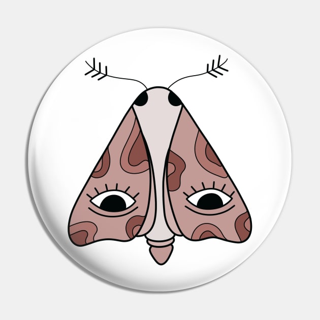 Moth with eyes Pin by trippyzipp