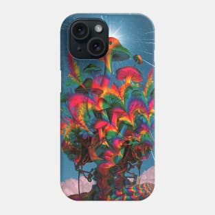 Psychedelic Floral mushroom Head Phone Case