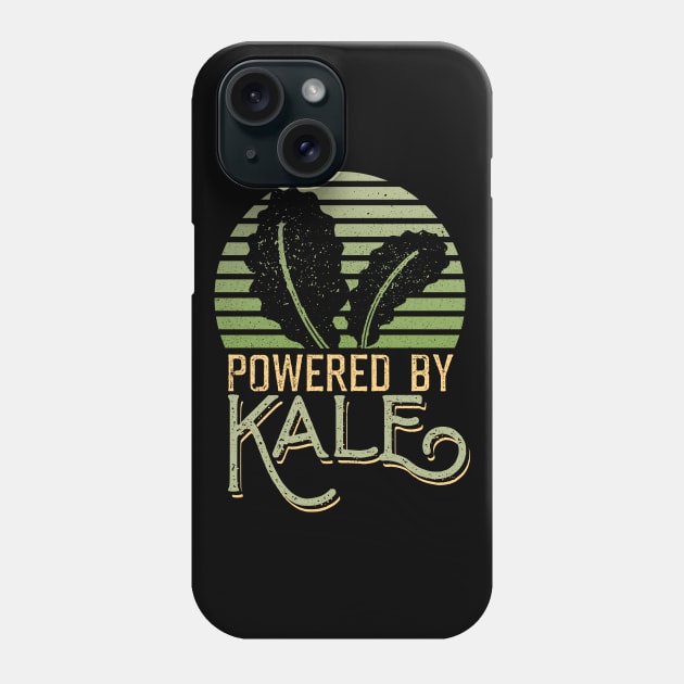 Powered by Kale Broccoli Celery Spinach Vegetarian Vegan Phone Case by aneisha