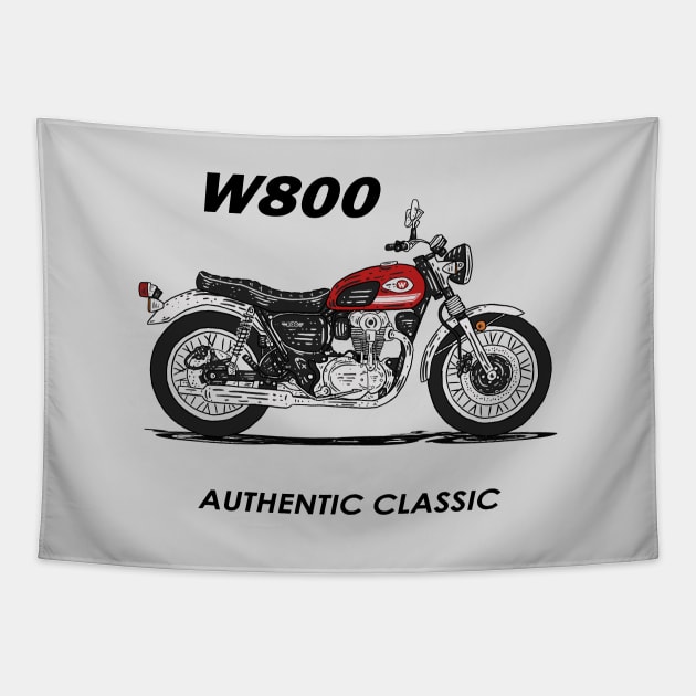 Kawasaki W800 Classic Tapestry by Hilmay