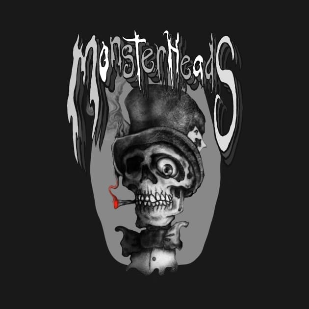 Scull with Top Hat by MonsterHeads69