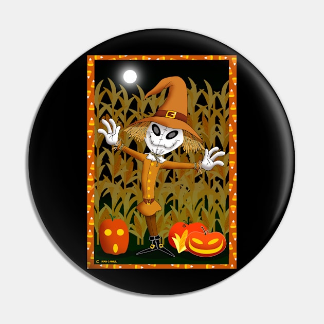 Halloween Scarecrow Pin by ivancamilli