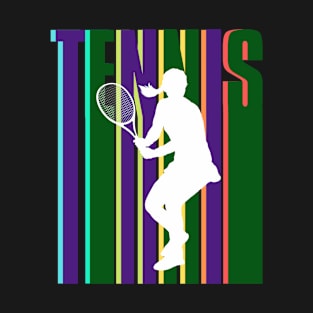 US Open Tennis Player Silhouette T-Shirt