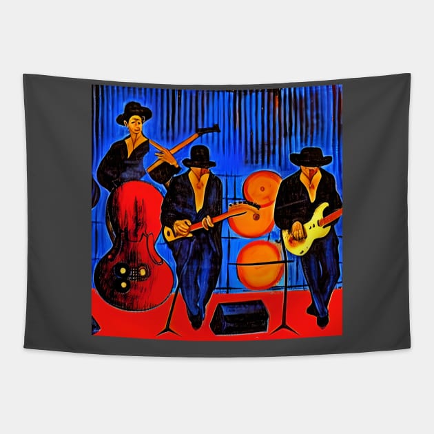 A Blues Trio Tapestry by Musical Art By Andrew