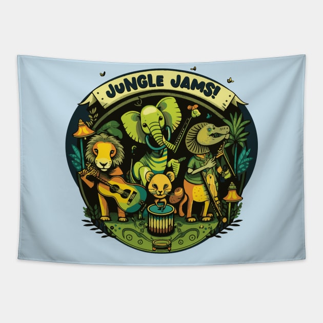 Join the Jungle Jam Tapestry by mbloomstine