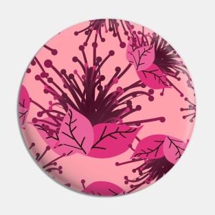 Tropical Pink Flower Seamless Fashion Print cópia Pin