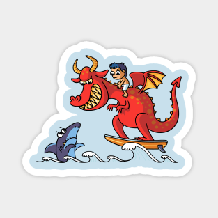 Dragon Surfer Magnet