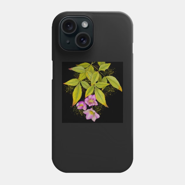 Leaves and flowers Phone Case by gldomenech