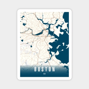 boston city map Magnet