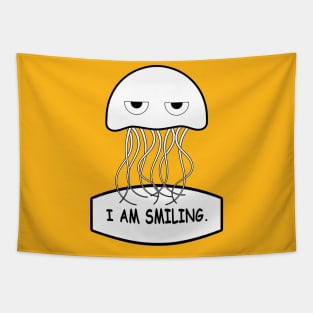 I Am Smiling Jellyfish Tapestry