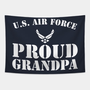 Best Gift for Army - Proud U.S. Air Force Grandpa Tapestry