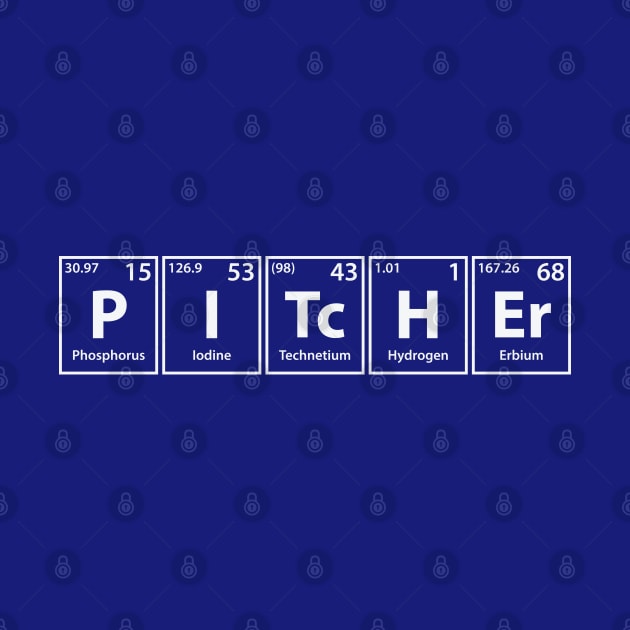 Pitcher (P-I-Tc-H-Er) Periodic Elements Spelling by cerebrands