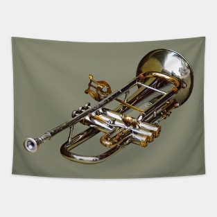 Trumpet With Lyre Tapestry