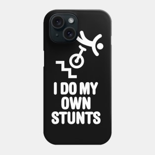 Trial unicycle trials extreme unicycling stunts Phone Case