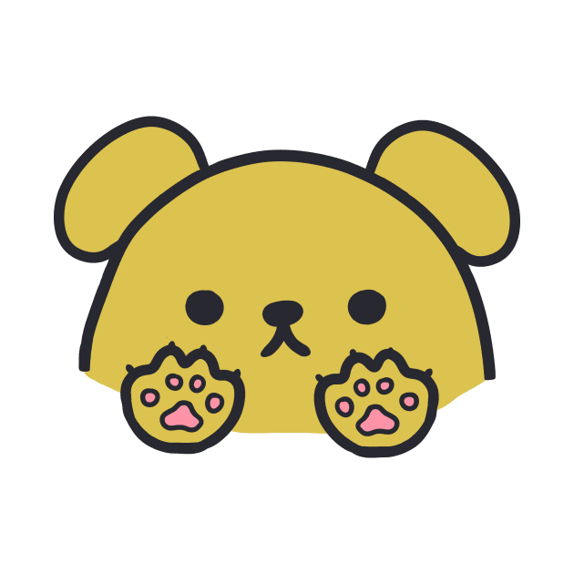 cute kawaii golden retriever dog by grafitytees