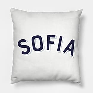 Sofia Bulgaria Vintage Arched Type Pillow