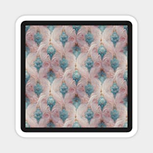 Baby Blue and Baby Pink Rococo No. 3 Magnet