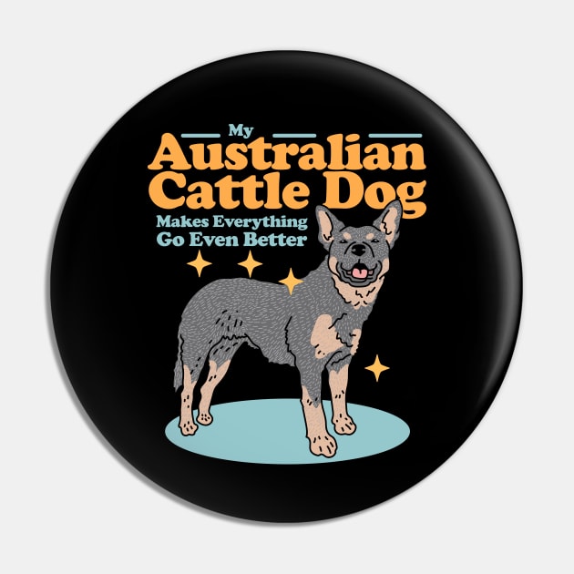 Australian Cattle Dog Owner Blue Heeler Pin by Streetwear KKS