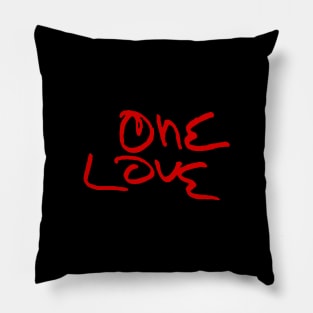 1LUV red Pillow