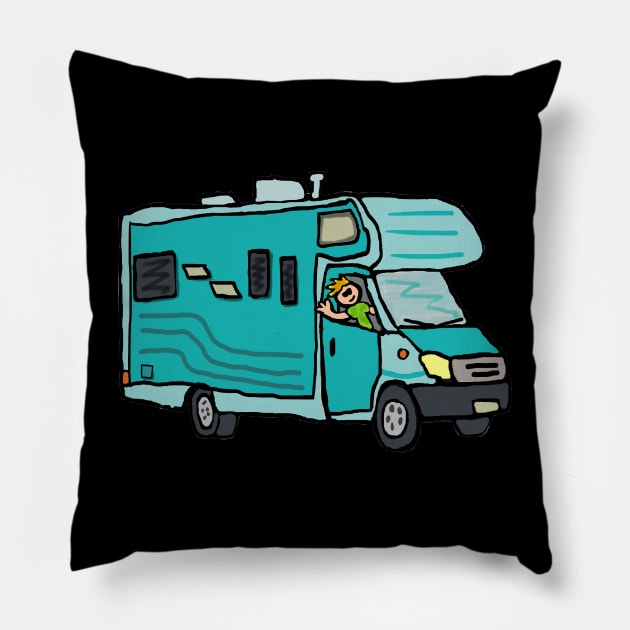 RV Recreational Vehicle Pillow by Mark Ewbie