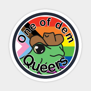 Pride Frog with a cowboy hat Magnet