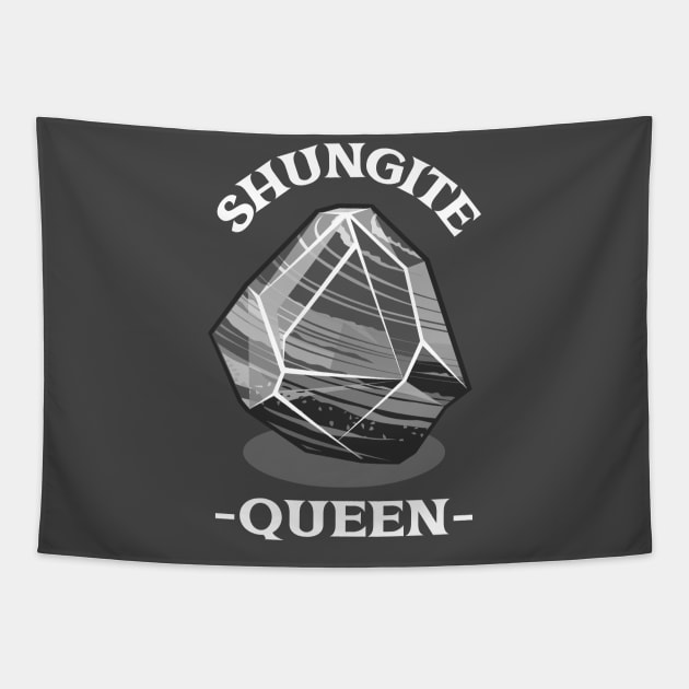 Shungite Queen Crystal Gemstone Gem Tapestry by Witchy Ways