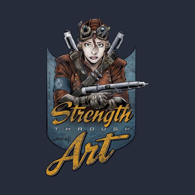 Strength Through Art - Steampunk by FWBCreative