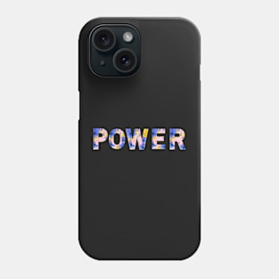 Power in a Floral Border Phone Case