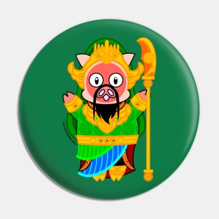 Guan Yu Piggy Pin