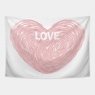 Love Print Tapestry