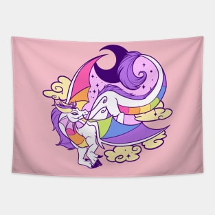 Rainbow Dragon Tapestry