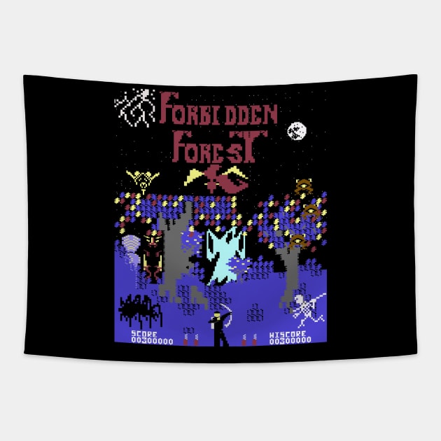 Forbidden Forest C64 Tapestry by TheObserver