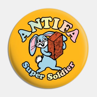 Bricktop Bunny - ANTIFA SUPER SOLDIER Pin