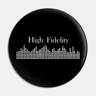 Music High Fidelity White Pin