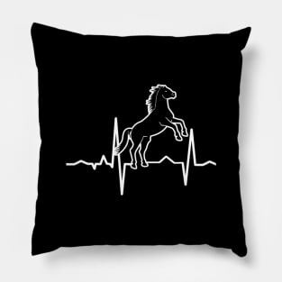 heartbeat horse Pillow