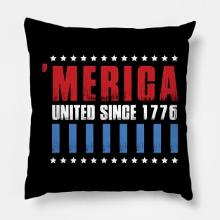 United Since 1776 4th of July  T-shirt Pillow