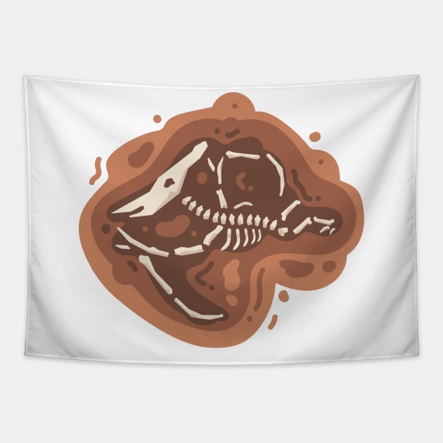 dinosaur fossils Tapestry by Tees4Teens