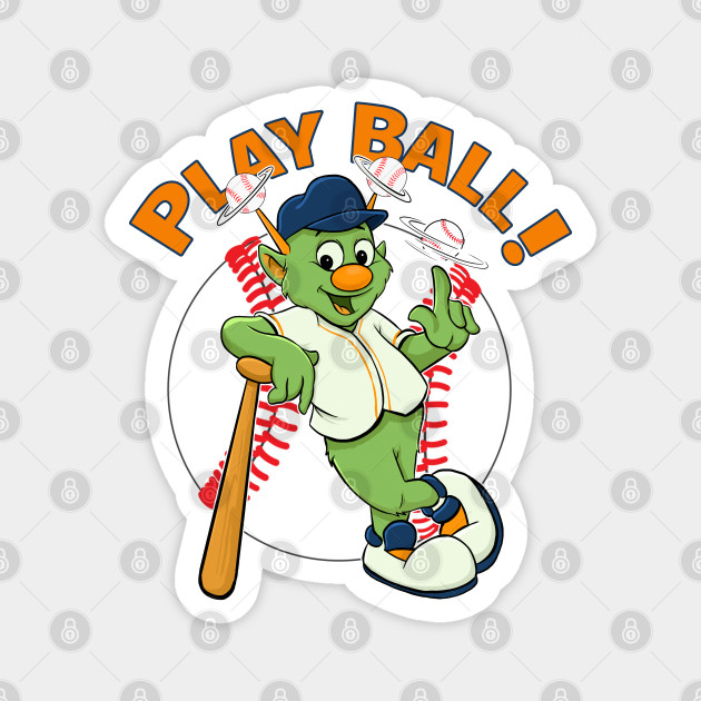 Houston Astros Orbit Cartoon Type Mascot Die-Cut MAGNET