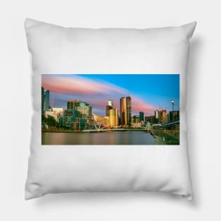 Melbourne sunset Pillow