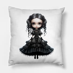 Cute Gothic Girl Pillow