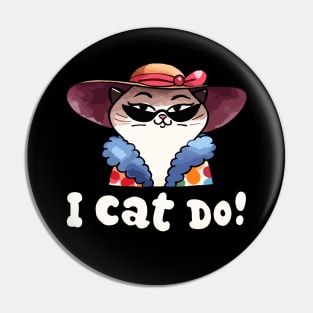 I Cat do glamorous Cat Pin