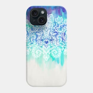 Indigo & Aqua Abstract Phone Case