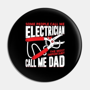 Electrician Dad Father Gift Pin