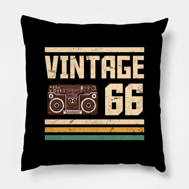 Vintage 1966  56 years old Pillow by hoopoe